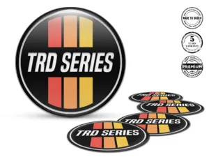 Toyota TRD Adesivi Cerchio Auto Emblemi Alta Qualità